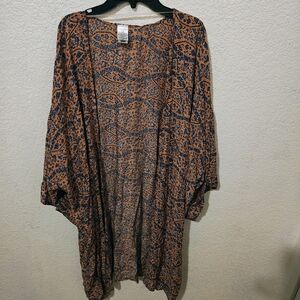 Bohemian Patterned Kimono Cardigan